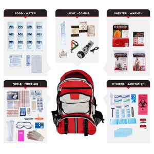 1 Person Comfort Survival Kit, Backpack