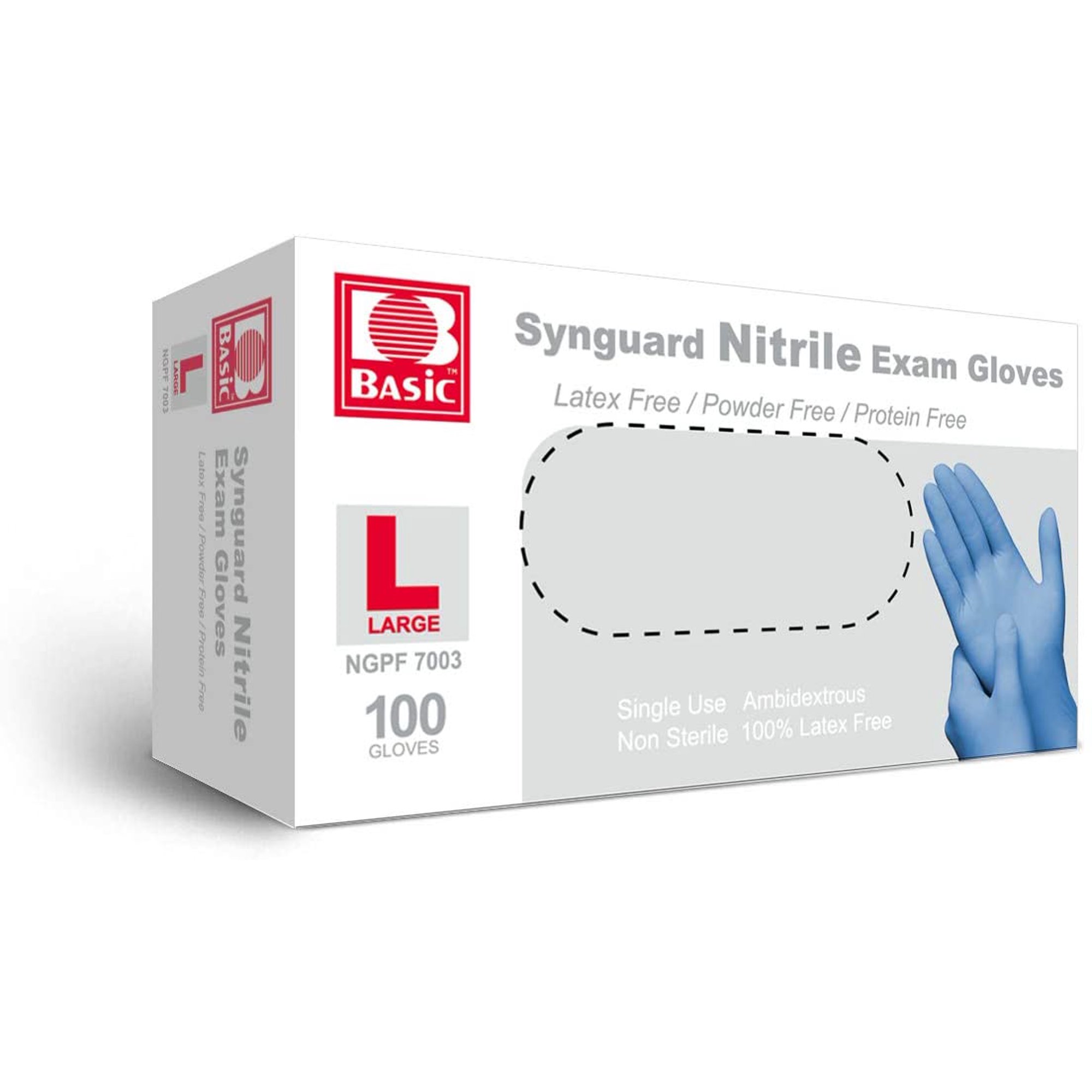 Nitrile Gloves - Large - 100 Per Box