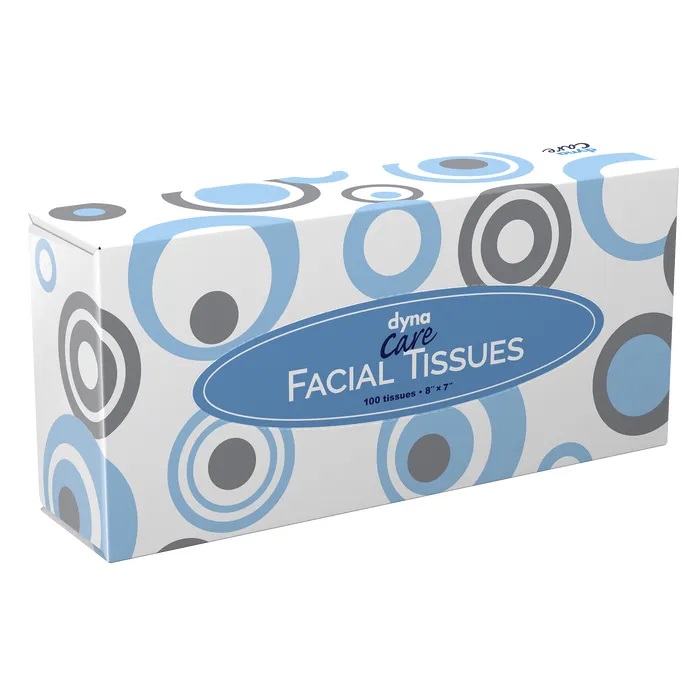 High Quality Facial Tissues, 8" x 7", 100 Per Box