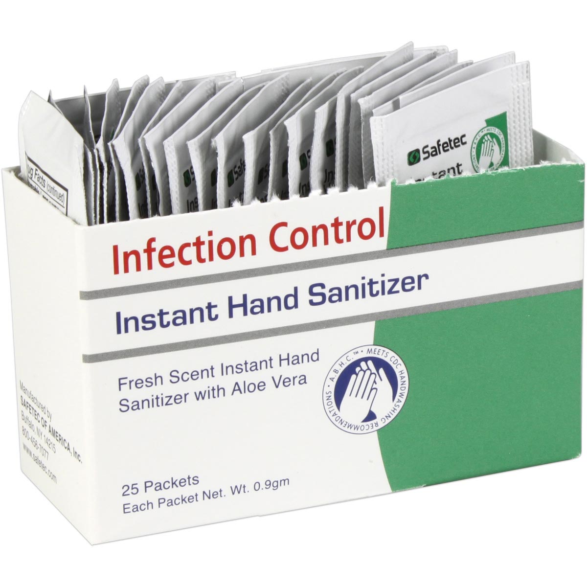 Hand Sanitizer Fresh, .9gm. Pouch, 25 per box