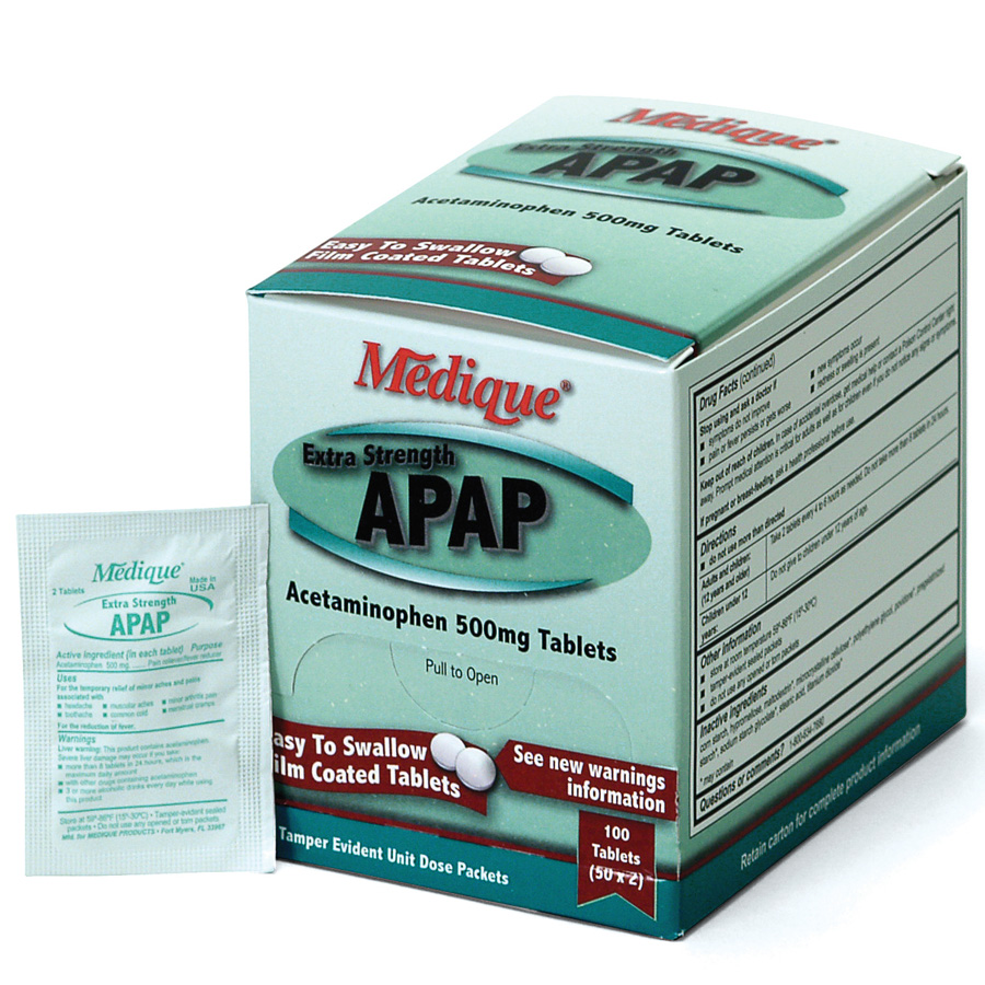 Extra Strength APAP, 100/box