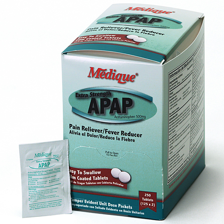 Extra Strength APAP, 250/box