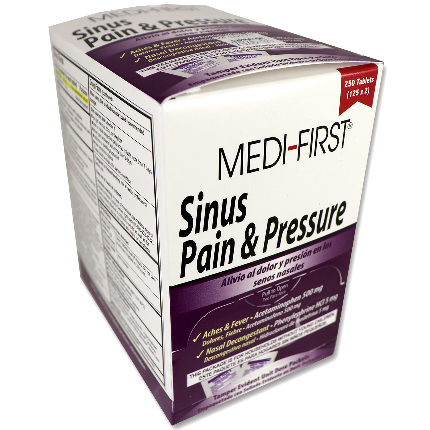 Sinus Pain & Pressure - 250 Per Box - Image 2