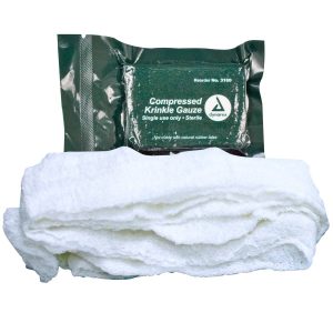 Compressed Krinkle Gauze Bandage, Sterile, 4.5" x 4.1yd