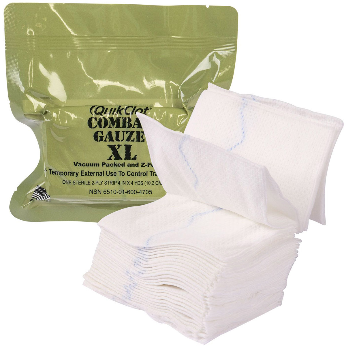 QuikClot Combat Gauze XL, Military