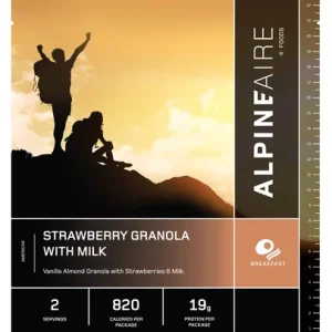 Strawberry Granola with Milk - Cook in the Pouch