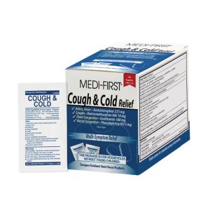 Cold and Cough Relief, 80 Tablets Per Box, Medi-First, 83580