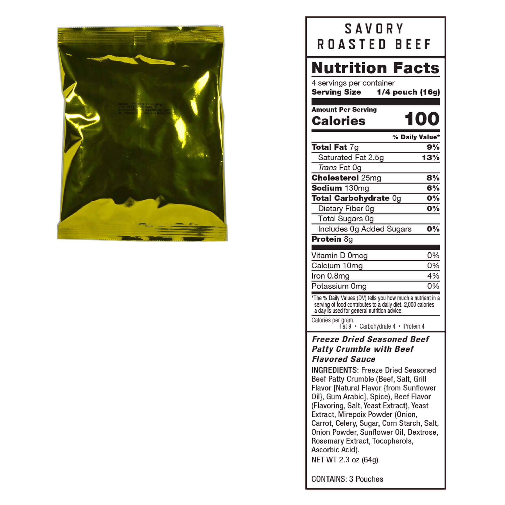 60 Serving Freeze Dried Meat Bucket + 20 Servings Of Rice - Image 8