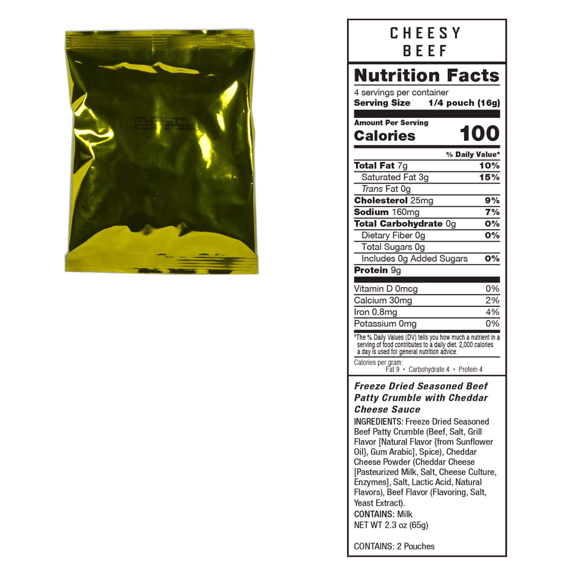 60 Serving Freeze Dried Meat Bucket + 20 Servings Of Rice - Image 2