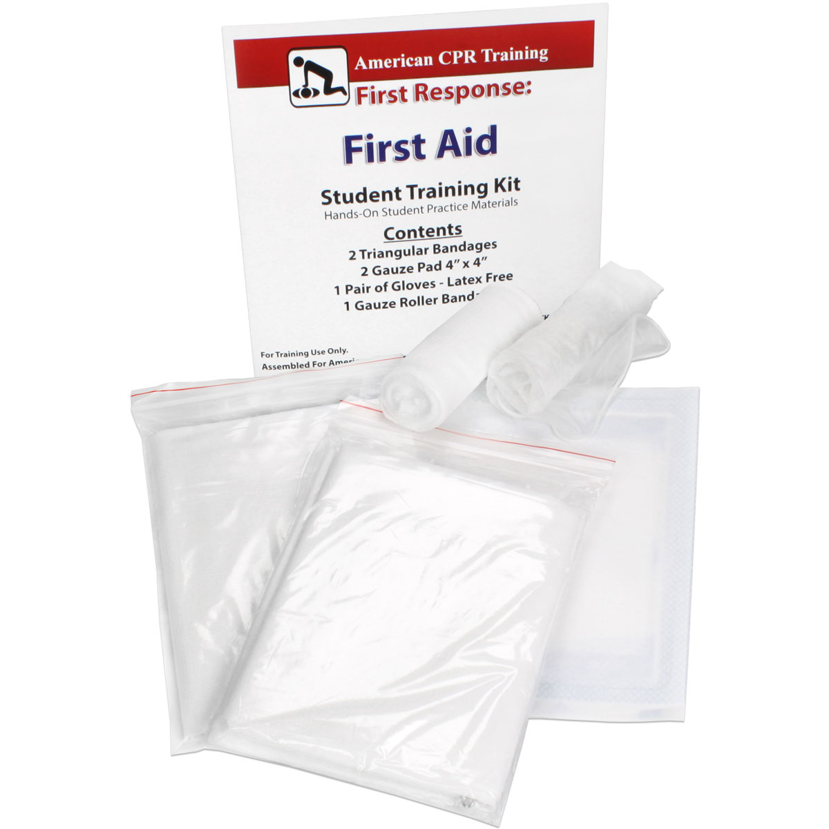 First Aid Student Training Kit, 7 Pieces