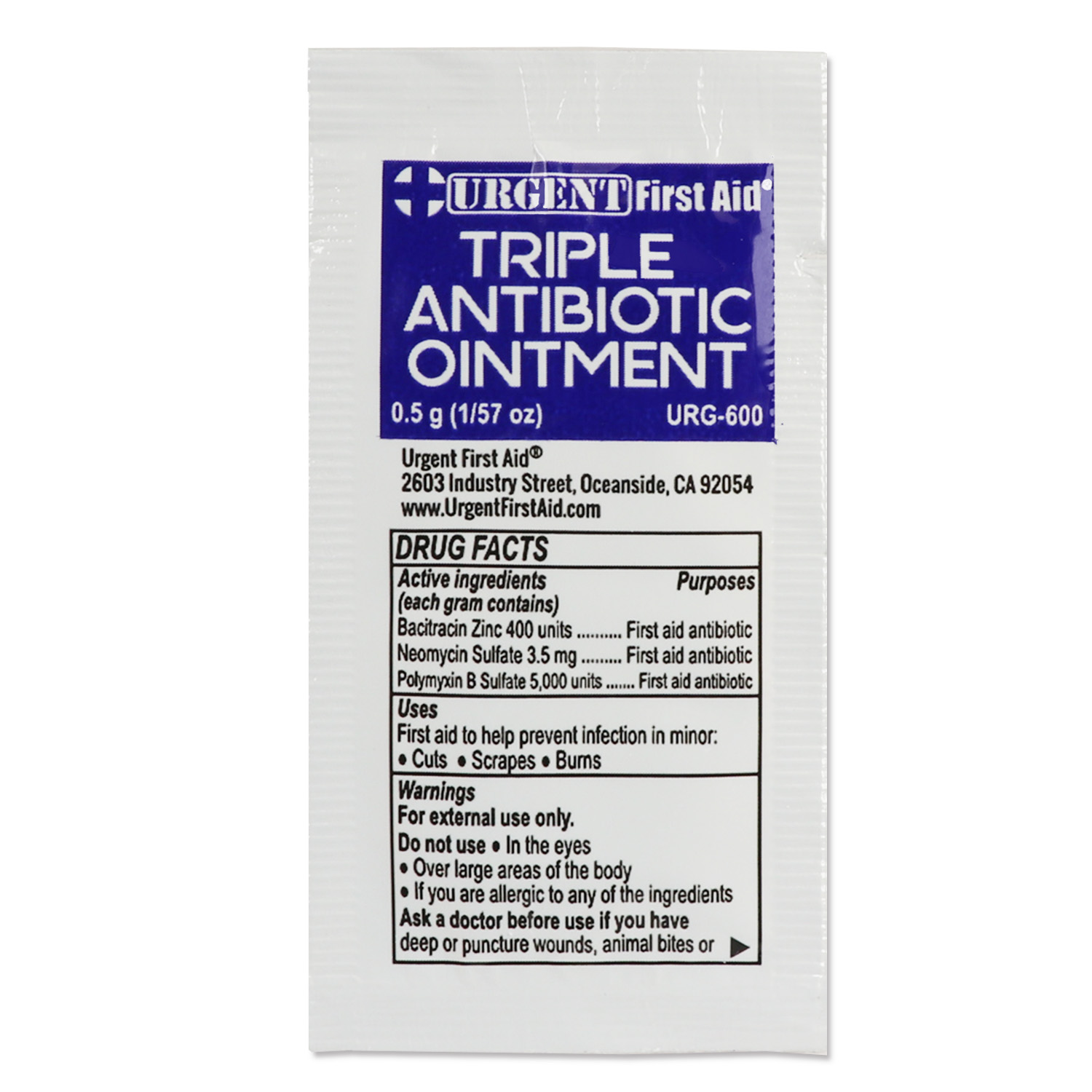Triple Antibiotic Ointment, 0.5gm, 25 per box - Image 5