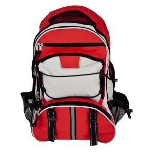 Elite Multi-pocket Hikers Backpack, Red
